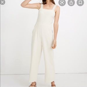 Cream Madewell Jumpsuit Size 10 runs a little big